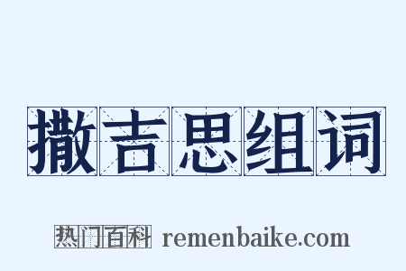 撒吉思组词是什么意思的图片